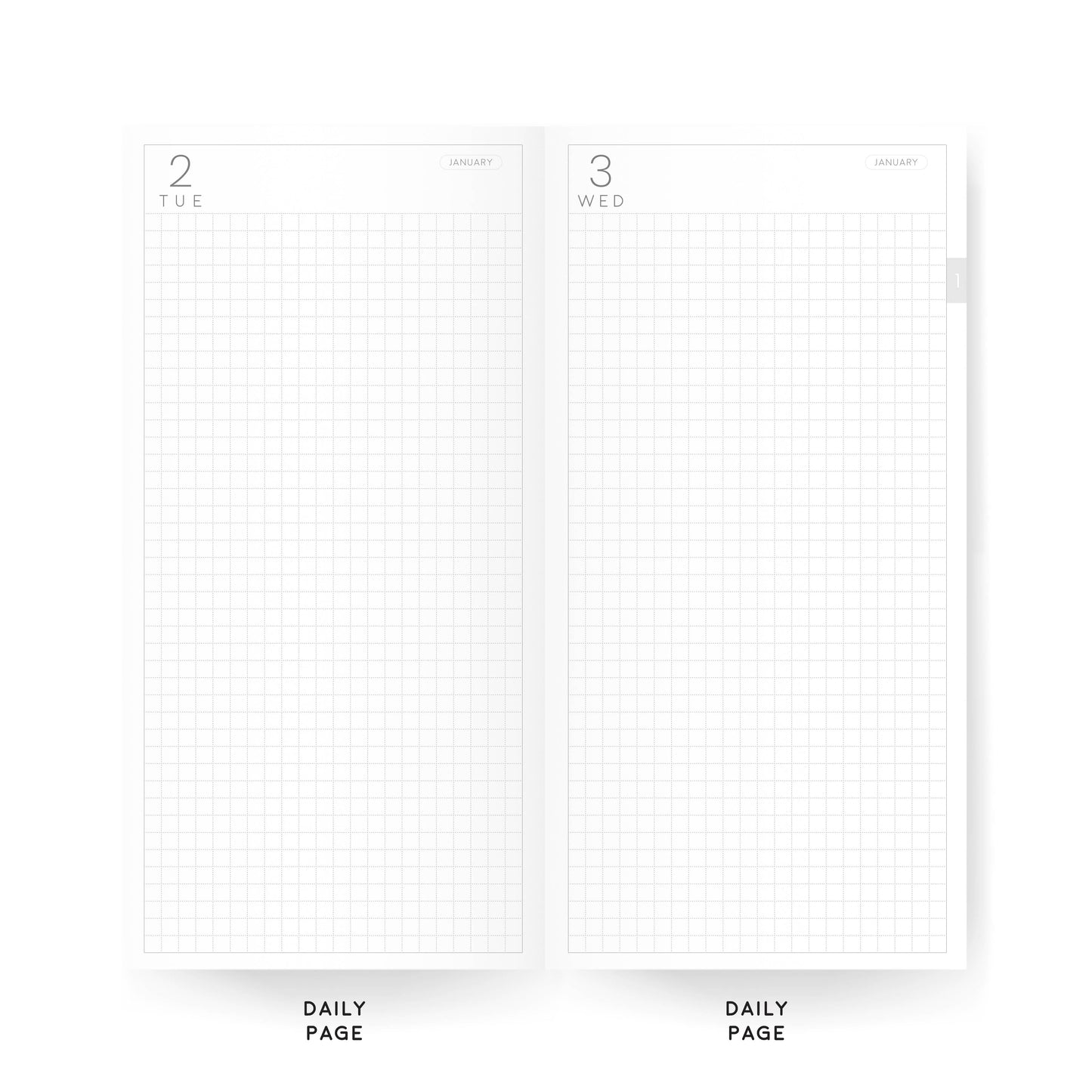 Weeks Classic Daily Planners | 2024 Dated Tomoe River Paper