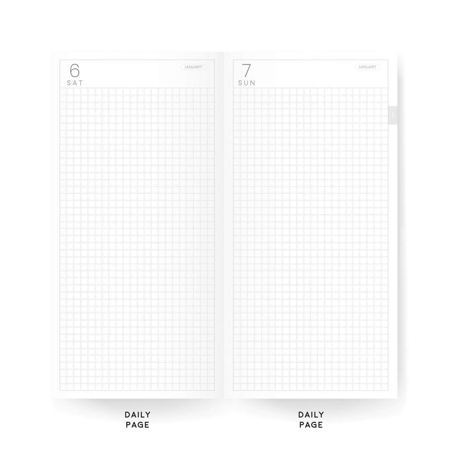 Weeks Classic Daily Planners | 2024 Dated Tomoe River Paper