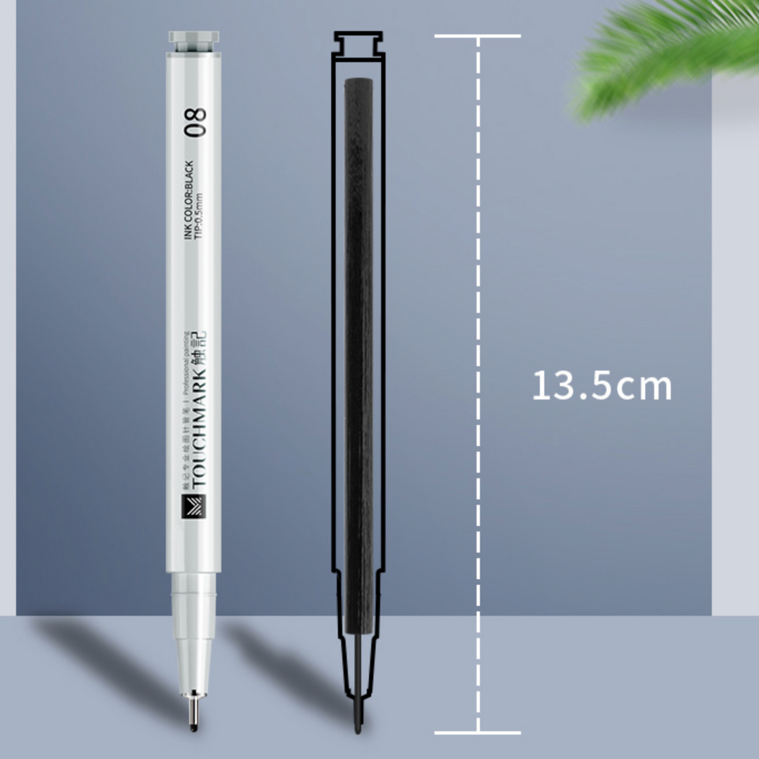 TOUCH MARK FELT TIP PEN BLACK