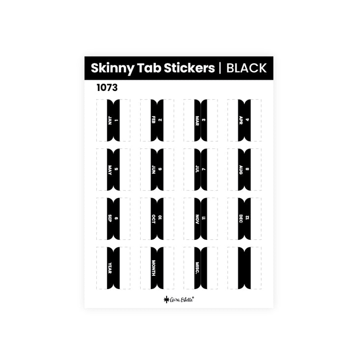 SKINNY TAB STICKERS 1073