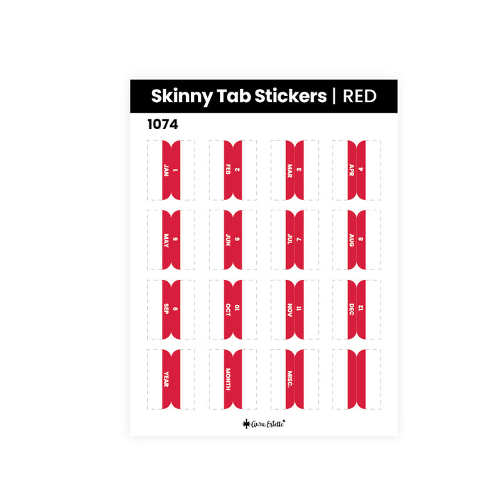 SKINNY TAB STICKERS 1074