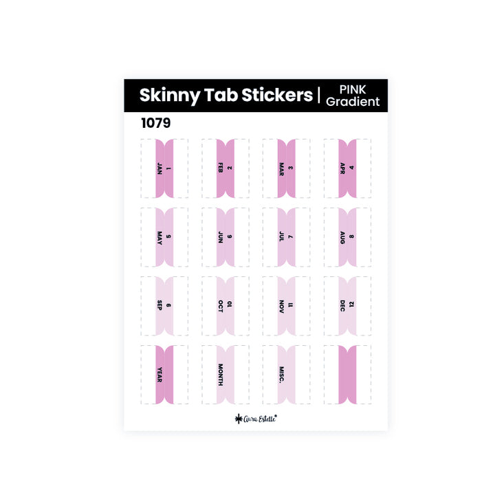 SKINNY TAB STICKERS 1079